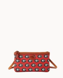 Collegiate University Of Georgia Large Slim Crossbody University Of Georgi -Online Sale Dooney & Bourke BL373G AARDPATNGEA0 1