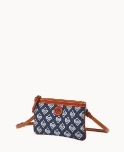 MLB Rays Large Slim Crossbody Rays -Online Sale Dooney & Bourke BL373G MJNVPATNRAYS ALT1