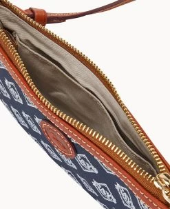 MLB Rays Large Slim Crossbody Rays -Online Sale Dooney & Bourke BL373G MJNVPATNRAYS ALT2 1