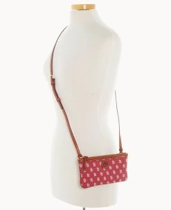 MLB Cardinals Large Slim Crossbody Cardinals -Online Sale Dooney & Bourke BL373G MJRDPATNCDNL ALT4 1
