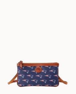 NFL Patriots Large Slim Crossbody Patriots -Online Sale Dooney & Bourke BL373G NJNVPATNPATR 1
