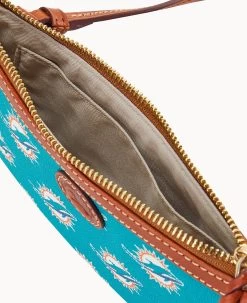 NFL Dolphins Large Slim Crossbody Dolphins 13 NFL Dolphins Large Slim Crossbody Dolphins -Online Sale Dooney & Bourke BL373G NJTQPATNDOLP ALT2