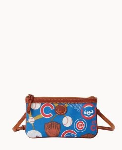 MLB Cubs Large Slim Crossbody Cubs -Online Sale Dooney & Bourke BL373G QUBUPATNCUBS 1