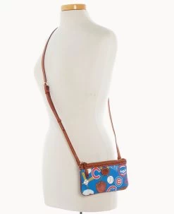 MLB Cubs Large Slim Crossbody Cubs -Online Sale Dooney & Bourke BL373G QUBUPATNCUBS ALT4
