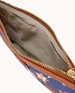 MLB Astros Large Slim Crossbody Astros -Online Sale Dooney & Bourke BL373G QUNVPATNASTO ALT2 1