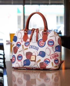 MLB Cubs Zip Zip Satchel CUBS -Online Sale Dooney & Bourke BNGCB2343 ILD lifestyle 1