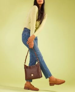 Ostrich Hobo Black -Online Sale Dooney & Bourke BOSTR2030 ILD lifestyle 1