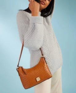 Ostrich Baguette Black -Online Sale Dooney & Bourke BOSTR2324 ILD lifestyle 1