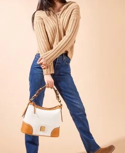 Wexford Leather Hobo White 29 Wexford Leather Hobo White -Online Sale Dooney & Bourke BWXFD0960 ILD lifestyle 1