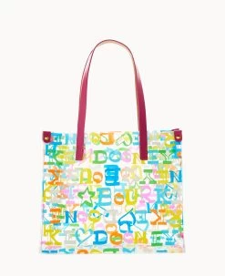 Doodle Medium Shopper Fuchsia -Online Sale Dooney & Bourke G1024G PLMULTFH 2