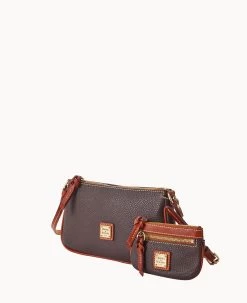 Pebble Grain Lexi Crossbody Chr(38) Small Coin Case Brown Tmoro -Online Sale Dooney & Bourke M1400G AWBMPATNLING ALT1 1