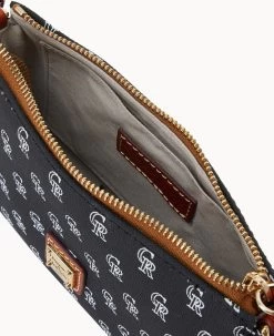 MLB Rockies Lexi Crossbody Sm Coin Case ROCKIES -Online Sale Dooney & Bourke M1400G MJBLPATNROKI ALT2