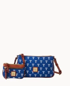 MLB Rangers Lexi Crossbody Sm Coin Case RANGERS -Online Sale Dooney & Bourke M1400G MJBUPATNRNGR 2