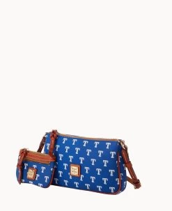 MLB Rangers Lexi Crossbody Sm Coin Case RANGERS -Online Sale Dooney & Bourke M1400G MJBUPATNRNGR ALT1