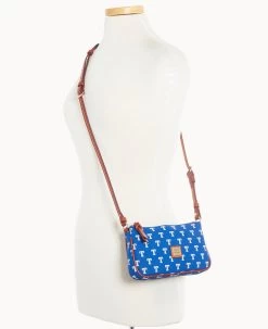 MLB Rangers Lexi Crossbody Sm Coin Case RANGERS -Online Sale Dooney & Bourke M1400G MJBUPATNRNGR ALT4