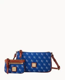 MLB Royals Lexi Crossbody Sm Coin Case ROYALS -Online Sale Dooney & Bourke M1400G MJBUPATNRYLS 1