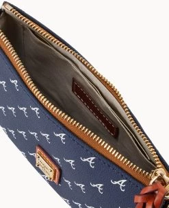 MLB Braves Lexi Crossbody Sm Coin Case BRAVES 13 MLB Braves Lexi Crossbody Sm Coin Case BRAVES -Online Sale Dooney & Bourke M1400G MJNVPATNBRVE ALT2