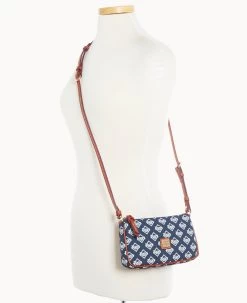 MLB Rays Lexi Crossbody Sm Coin Case RAYS -Online Sale Dooney & Bourke M1400G MJNVPATNRAYS ALT4 1