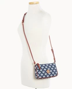 MLB Rays Lexi Crossbody Sm Coin Case RAYS -Online Sale Dooney & Bourke M1400G MJNVPATNRAYS ALT4