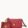 MLB Cardinals Lexi Crossbody Sm Coin Case CARDINALS -Online Sale Dooney & Bourke M1400G MJRDPATNCDNL