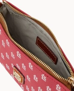 MLB Cardinals Lexi Crossbody Sm Coin Case CARDINALS -Online Sale Dooney & Bourke M1400G MJRDPATNCDNL ALT2 1