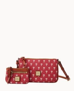 MLB Phillies Lexi Crossbody Sm Coin Case PHILLIES 15 MLB Phillies Lexi Crossbody Sm Coin Case PHILLIES -Online Sale Dooney & Bourke M1400G MJRDPATNPHLI 1