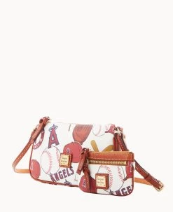 MLB Angels Lexi Crossbody Sm Coin Case ANGELS -Online Sale Dooney & Bourke M1400G QUMWPATNANGL ALT1