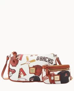 MLB Diamondbacks Lexi Crossbody Sm Coin Case DIAMONDBACKS -Online Sale Dooney & Bourke M1400G QUMWPATNDBAK 1