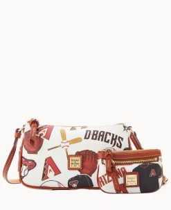 MLB Diamondbacks Lexi Crossbody Sm Coin Case DIAMONDBACKS -Online Sale Dooney & Bourke M1400G QUMWPATNDBAK 2