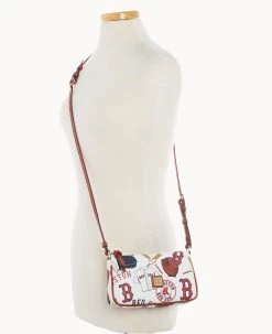 MLB Red Sox Lexi Crossbody Sm Coin Case RED SOX -Online Sale Dooney & Bourke M1400G QUMWPATNRDSX ALT4 1