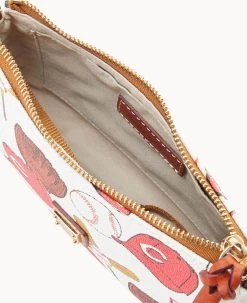 MLB Reds Lexi Crossbody Sm Coin Case REDS -Online Sale Dooney & Bourke M1400G QUMWPATNREDS ALT2 1