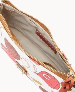 MLB Reds Lexi Crossbody Sm Coin Case REDS -Online Sale Dooney & Bourke M1400G QUMWPATNREDS ALT2