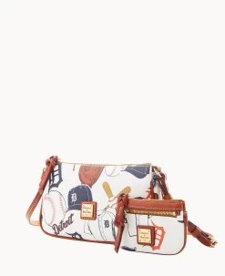MLB Tigers Lexi Crossbody Sm Coin Case TIGERS 16 MLB Tigers Lexi Crossbody Sm Coin Case TIGERS -Online Sale Dooney & Bourke M1400G QUMWPATNTGRS ALT1 1