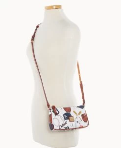 MLB Tigers Lexi Crossbody Sm Coin Case TIGERS 14 MLB Tigers Lexi Crossbody Sm Coin Case TIGERS -Online Sale Dooney & Bourke M1400G QUMWPATNTGRS ALT4