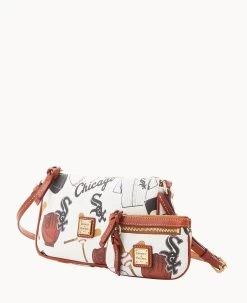 MLB White Sox Lexi Crossbody Sm Coin Case WHITE SOX 16 MLB White Sox Lexi Crossbody Sm Coin Case WHITE SOX -Online Sale Dooney & Bourke M1400G QUMWPATNWHSX ALT1 1