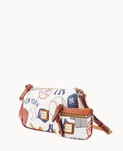 MLB Yankees Lexi Crossbody Sm Coin Case YANKEES -Online Sale Dooney & Bourke M1400G QUMWPATNYANK ALT1 1