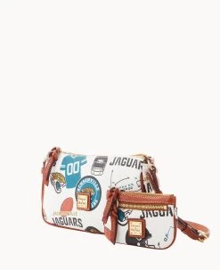 NFL Jaguars Lexi Crossbody Sm Coin Case JAGUARS 16 NFL Jaguars Lexi Crossbody Sm Coin Case JAGUARS -Online Sale Dooney & Bourke M1400G QWMWPATNJAGU ALT1 1