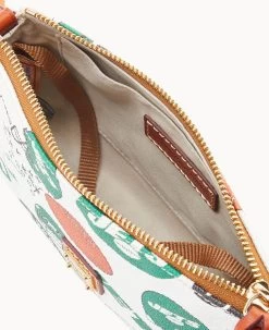 NFL Jets Lexi Crossbody Sm Coin Case JETS -Online Sale Dooney & Bourke M1400G QWMWPATNJETS ALT2 1