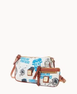 NFL Panthers Lexi Crossbody Sm Coin Case PANTHERS 16 NFL Panthers Lexi Crossbody Sm Coin Case PANTHERS -Online Sale Dooney & Bourke M1400G QWMWPATNPANT ALT1 1
