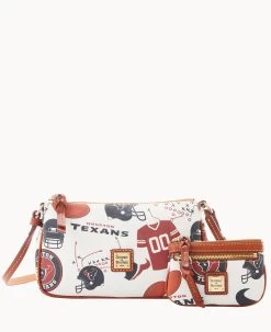 NFL Texans Lexi Crossbody Sm Coin Case TEXANS 15 NFL Texans Lexi Crossbody Sm Coin Case TEXANS -Online Sale Dooney & Bourke M1400G QWMWPATNTEXA 1