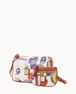 NFL Vikings Lexi Crossbody Sm Coin Case VIKINGS 16 NFL Vikings Lexi Crossbody Sm Coin Case VIKINGS -Online Sale Dooney & Bourke M1400G QWMWPATNVIKI ALT1 1