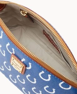 NFL Colts Suki Crossbody Med Wristlet COLTS 17 NFL Colts Suki Crossbody Med Wristlet COLTS -Online Sale Dooney & Bourke M1696G NJBUPATNCOLT ALT2