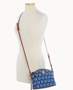 NFL Colts Suki Crossbody Med Wristlet COLTS 20 NFL Colts Suki Crossbody Med Wristlet COLTS -Online Sale Dooney & Bourke M1696G NJBUPATNCOLT ALT5