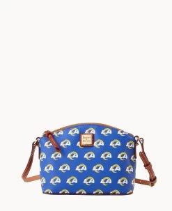 NFL Rams Suki Crossbody Med Wristlet RAMS 21 NFL Rams Suki Crossbody Med Wristlet RAMS -Online Sale Dooney & Bourke M1696G NJBUPATNRAMS 1