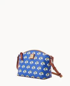 NFL Rams Suki Crossbody Med Wristlet RAMS 16 NFL Rams Suki Crossbody Med Wristlet RAMS -Online Sale Dooney & Bourke M1696G NJBUPATNRAMS ALT1