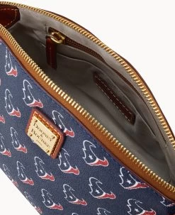 NFL Texans Suki Crossbody Med Wristlet TEXANS -Online Sale Dooney & Bourke M1696G NJNVPATNTEXA ALT2 1