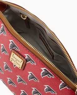 NFL Falcons Suki Crossbody Med Wristlet FALCONS 20 NFL Falcons Suki Crossbody Med Wristlet FALCONS -Online Sale Dooney & Bourke M1696G NJRDPATNFALC ALT2 1