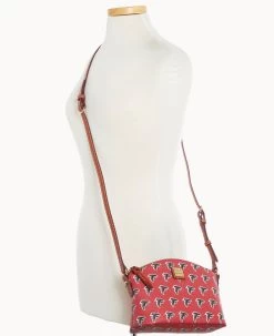 NFL Falcons Suki Crossbody Med Wristlet FALCONS 22 NFL Falcons Suki Crossbody Med Wristlet FALCONS -Online Sale Dooney & Bourke M1696G NJRDPATNFALC ALT4 1