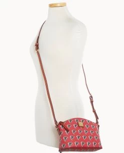 NFL Falcons Suki Crossbody Med Wristlet FALCONS 17 NFL Falcons Suki Crossbody Med Wristlet FALCONS -Online Sale Dooney & Bourke M1696G NJRDPATNFALC ALT4