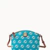 NFL Dolphins Suki Crossbody Med Wristlet DOLPHINS -Online Sale Dooney & Bourke M1696G NJTQPATNDOLP